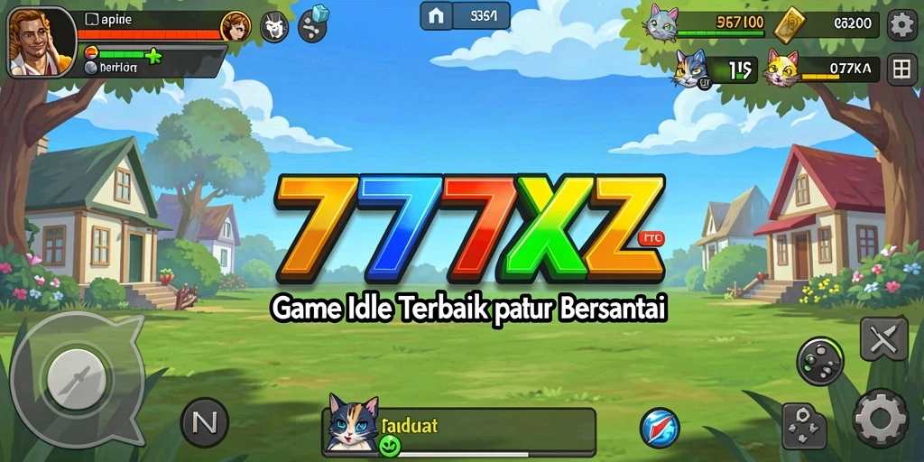 Tampilan gameplay Idle yang menarik dan penuh warna dari 777ZX.