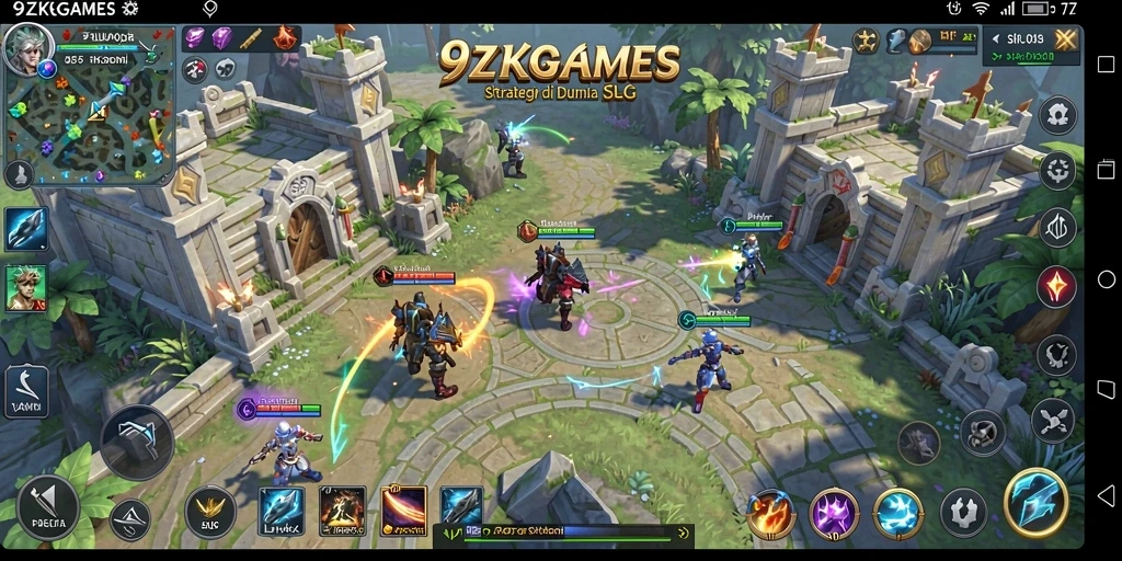 Tampilan gameplay 9ZKGAMES yang menarik dan strategis.