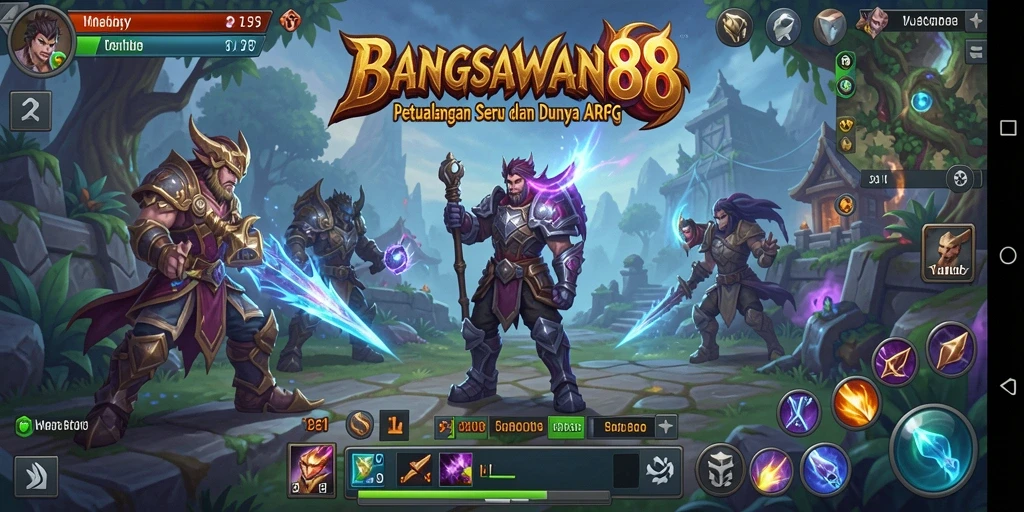 Tampilan menakjubkan dari gameplay ARPG BANGSAWAN88.