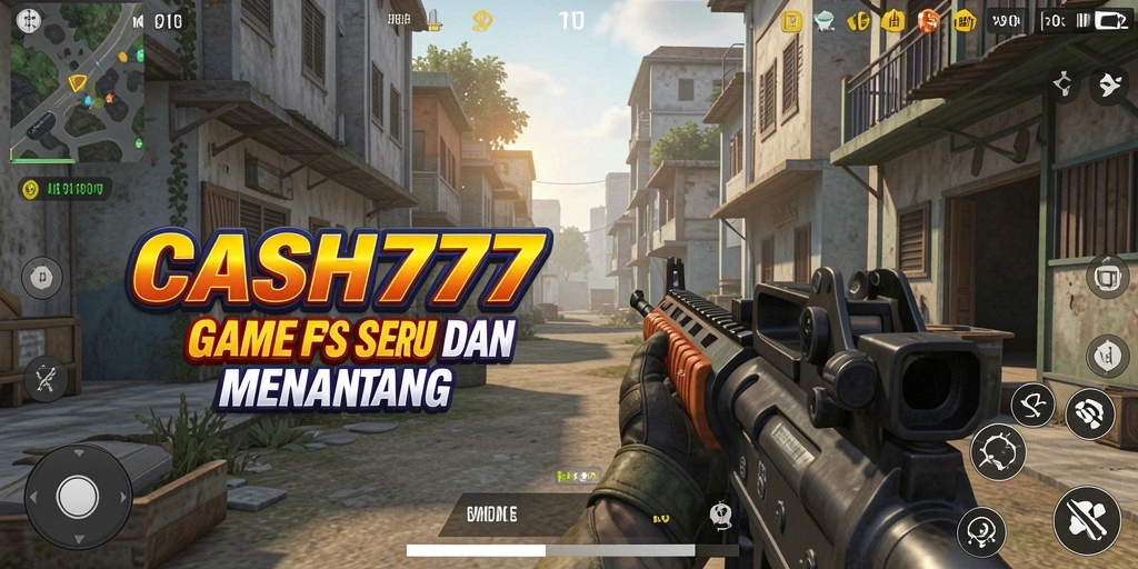 Tampilan screenshot menunjukkan aksi menembak dari gameplay yang intens.