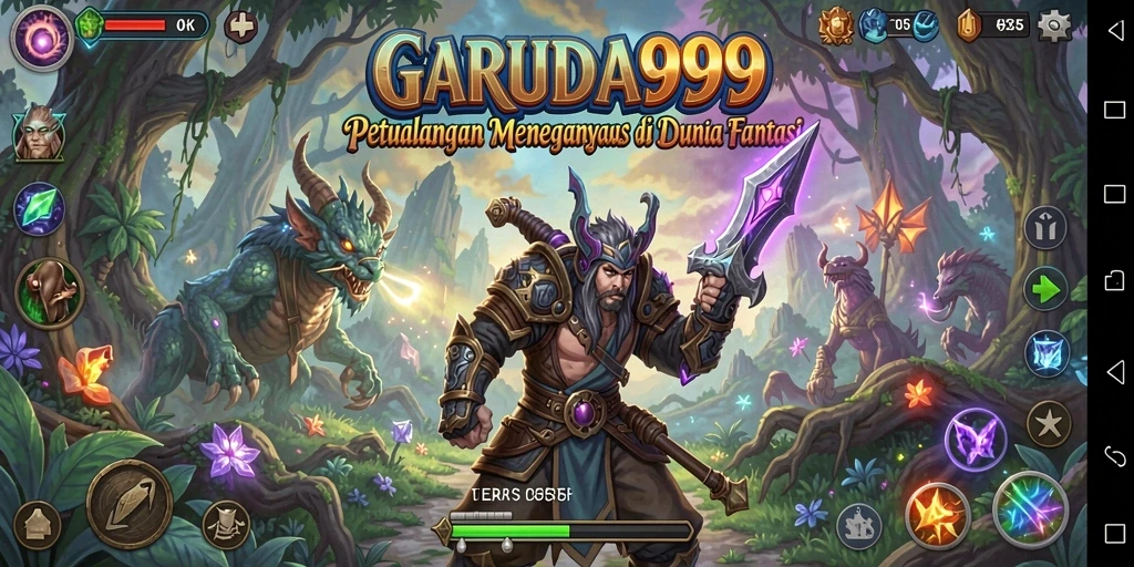 Tampilan gameplay GARUDA999 yang menonjolkan petualangan seru.