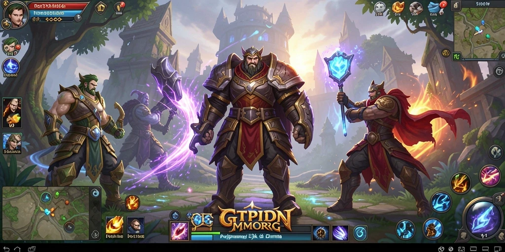 Tangkapan layar gameplay GTPIDN menampilkan aksi seru dalam pertempuran MMORPG.