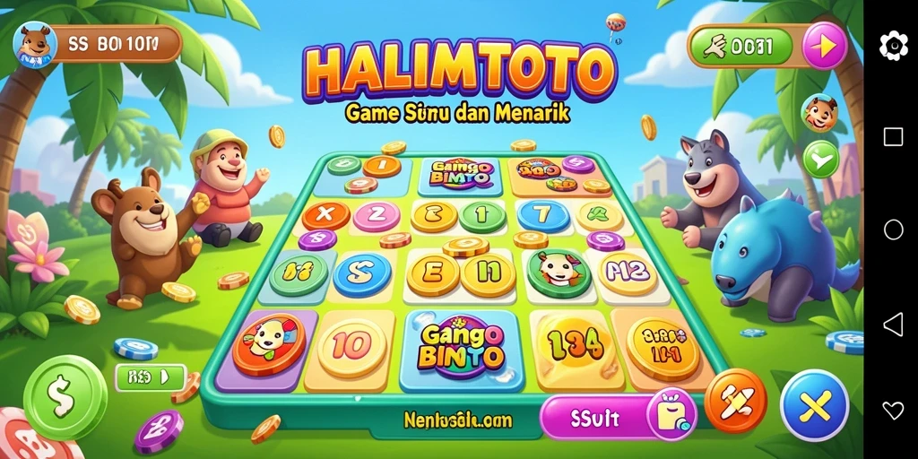 Tampilan gameplay Bingo yang seru dan interaktif.