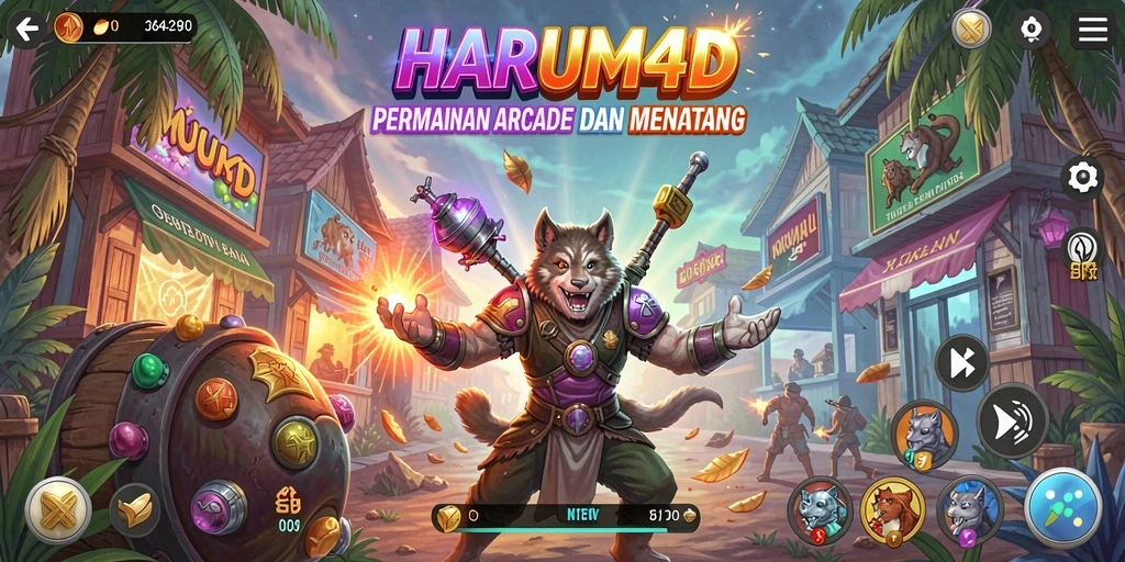 Tangkapan layar gameplay HARUM4D yang menampilkan aksi seru.