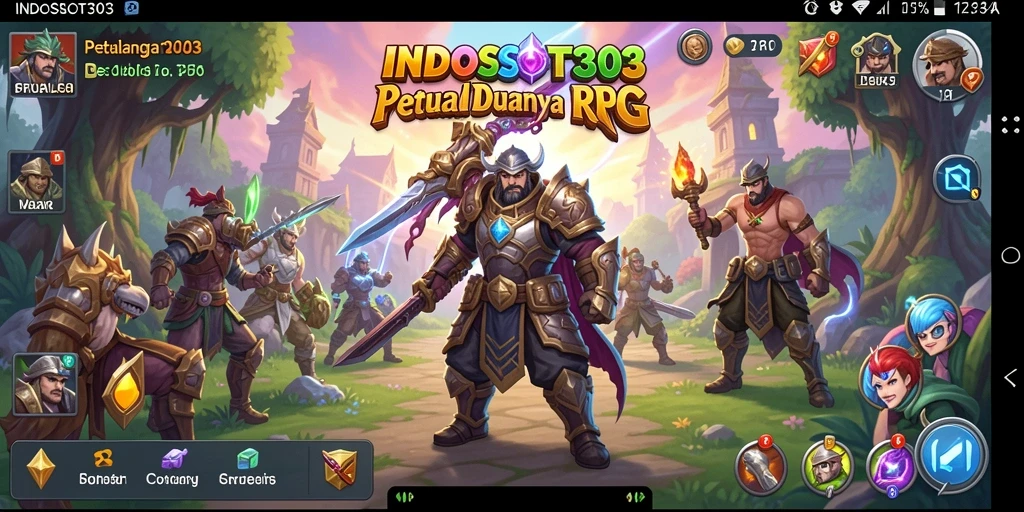 Tampilan gameplay RPG yang mendebarkan dan penuh aksi.