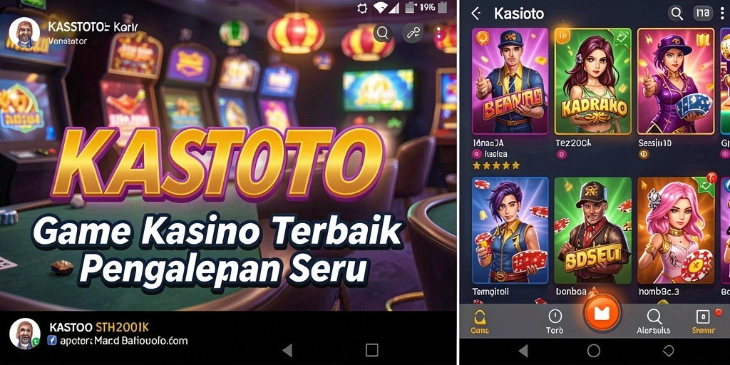 Gameplay KASTOTO menampilkan serunya permainan Kasino yang menarik.
