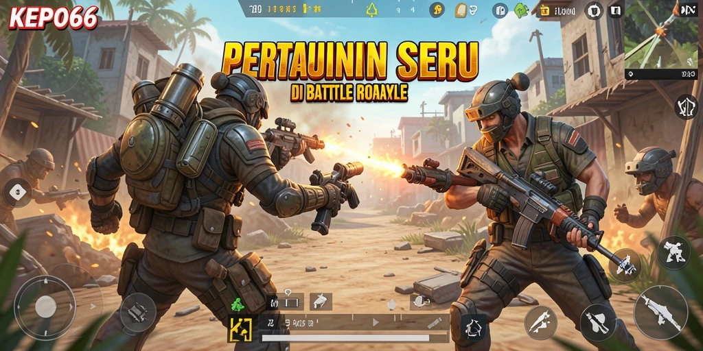 Gameplay seru dengan pertempuran hebat di KEPO66.