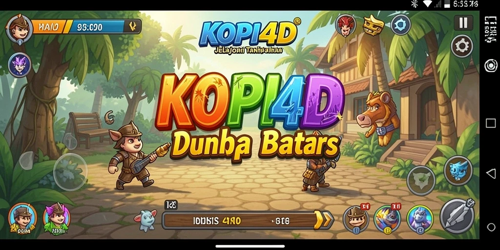 Screenshot gameplay KOPI4D menampilkan penjelajahan dunia yang luas.