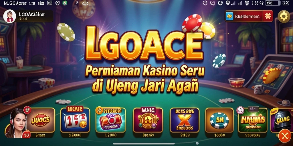 Tampilan menarik dari gameplay kasino LGOACE yang mendebarkan.