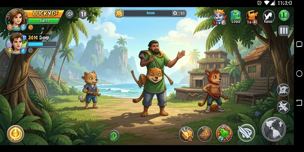 Tampilan screenshot LUCKYDF menunjukkan gameplay yang seru dan menghibur.