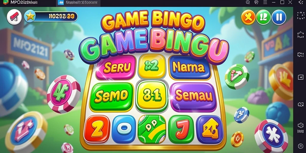 Screenshot dari gameplay MPO2121 yang menampilkan keseruan Bingo.
