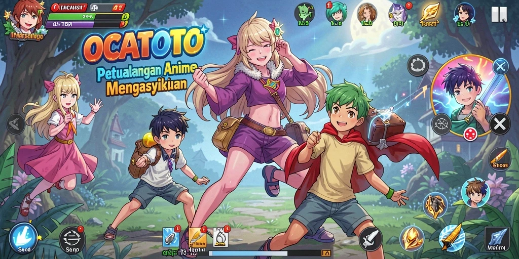 Tangkapan layar <strong>OCATOTO</strong> menunjukkan aksi seru dalam dunia anime yang menakjubkan.