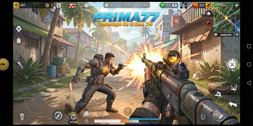 Gameplay mendebarkan dalam PRIMA77 dengan aksi intens.