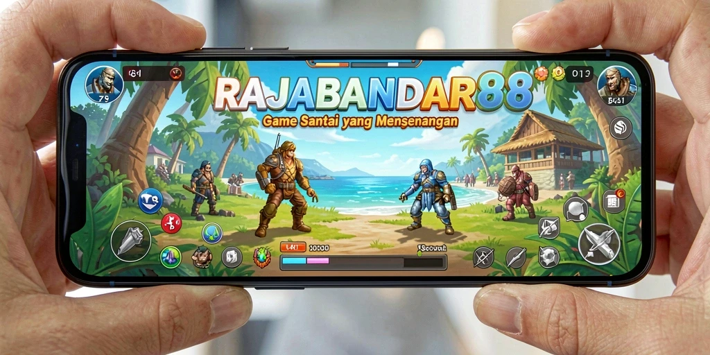 Tampilan gameplay seru dari RAJABANDAR88, penuh warna dan keseruan.