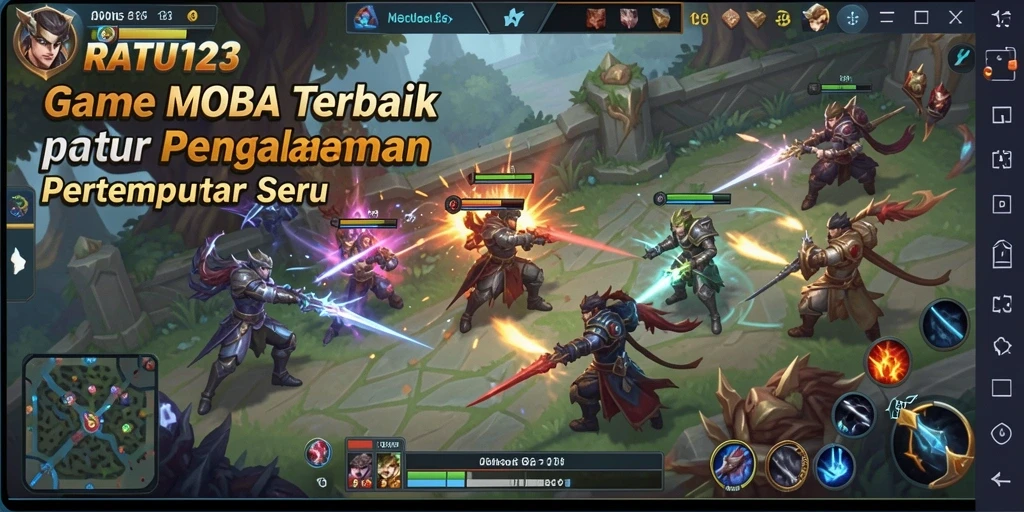 Tangkapan layar gameplay <strong>RATU123</strong> yang menampilkan aksi seru di medan perang.