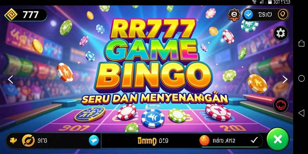 Tampilan seru permainan Bingo di RR777 dengan grafik menarik.