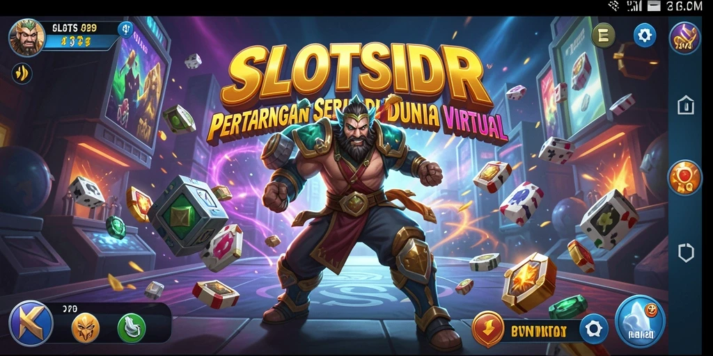 Tampilan seru pertempuran di SLOTSIDR dengan karakter yang beragam.