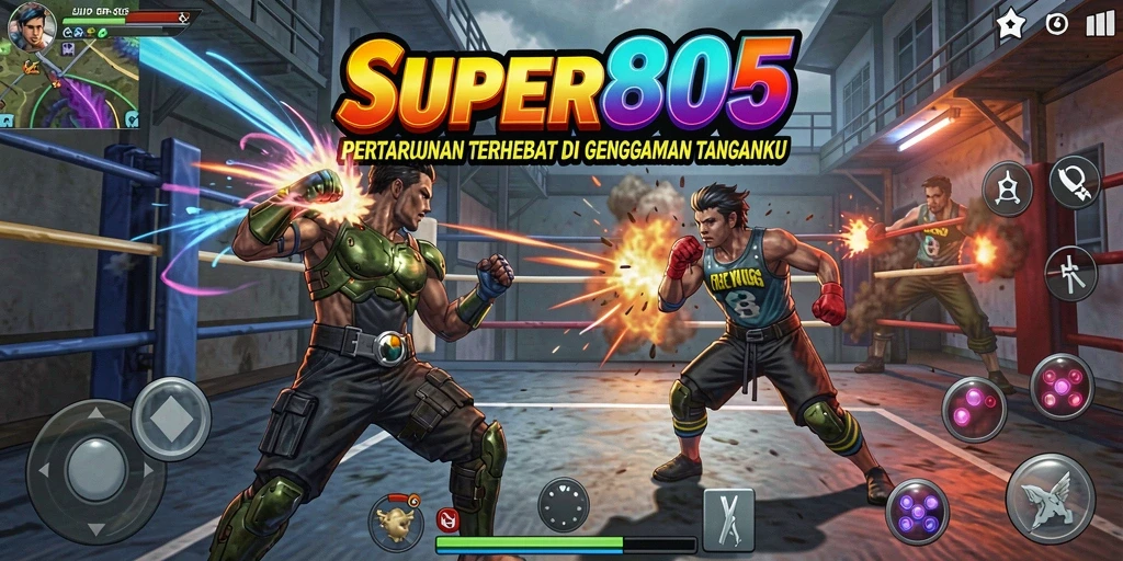 Tampilan dinamis pertarungan dalam game SUPER805 yang menegangkan.
