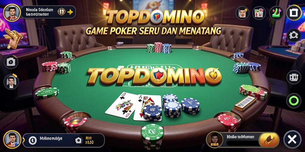 Gameplay seru dalam aplikasi poker TOPDOMINO.