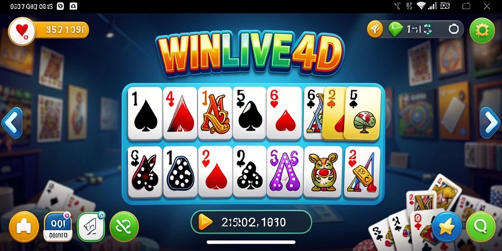Tangkapan layar gameplay domino yang mengasyikkan di WINLIVE4D.