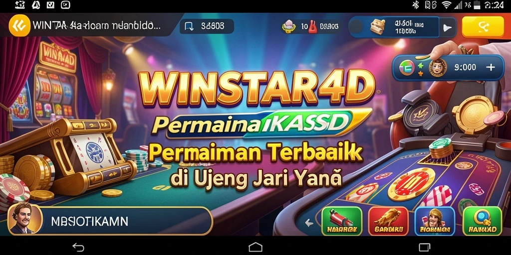 Tampilan gameplay menakjubkan dari game Kasino WINSTAR4D.