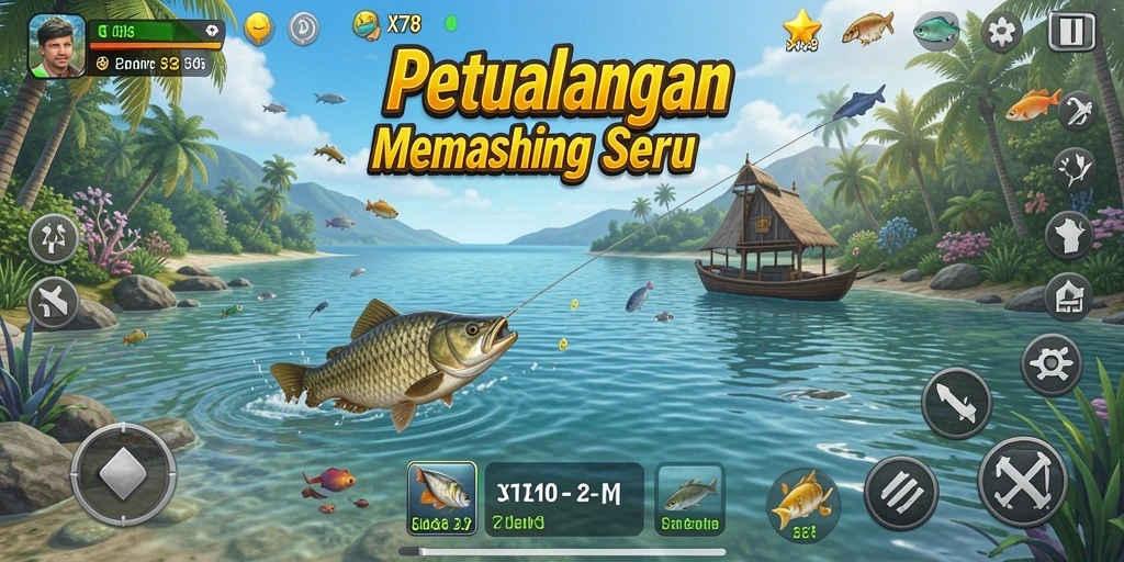 Tangkapan ikan yang spektakuler dalam permainan X78.